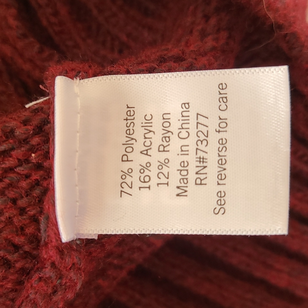 NINE WEST BRAND WOMEN'S PLUM COWL NECK SWEATER SIZE XS - Picture 10 of 13